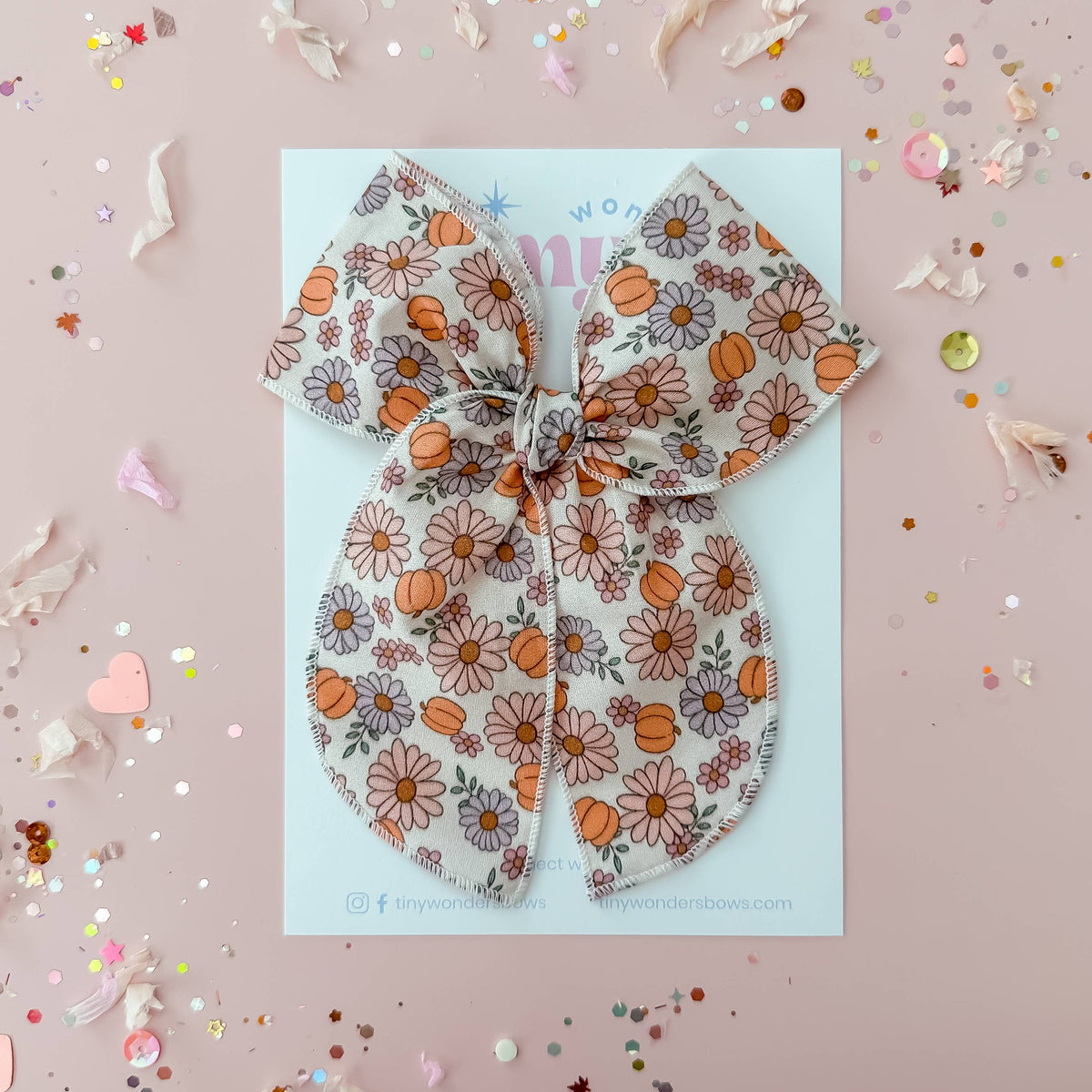 Pumpkin Floral Piggies