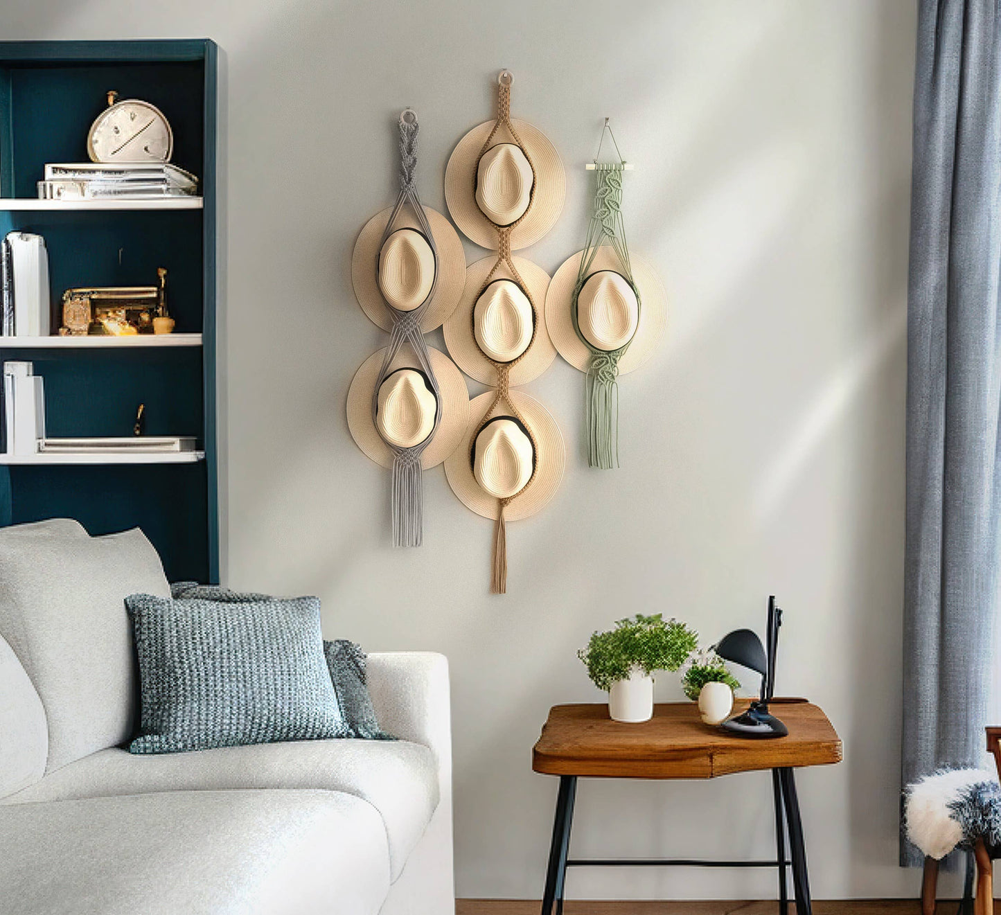 Boho Macrame Hat Hanger/Organizer