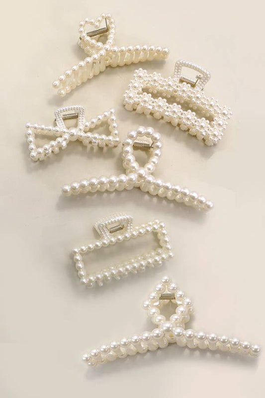 Pearly Claw Clips