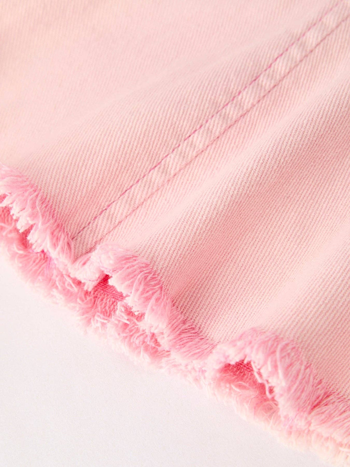 Pink Frayed Hem Cargo Pocket Bell Bottoms