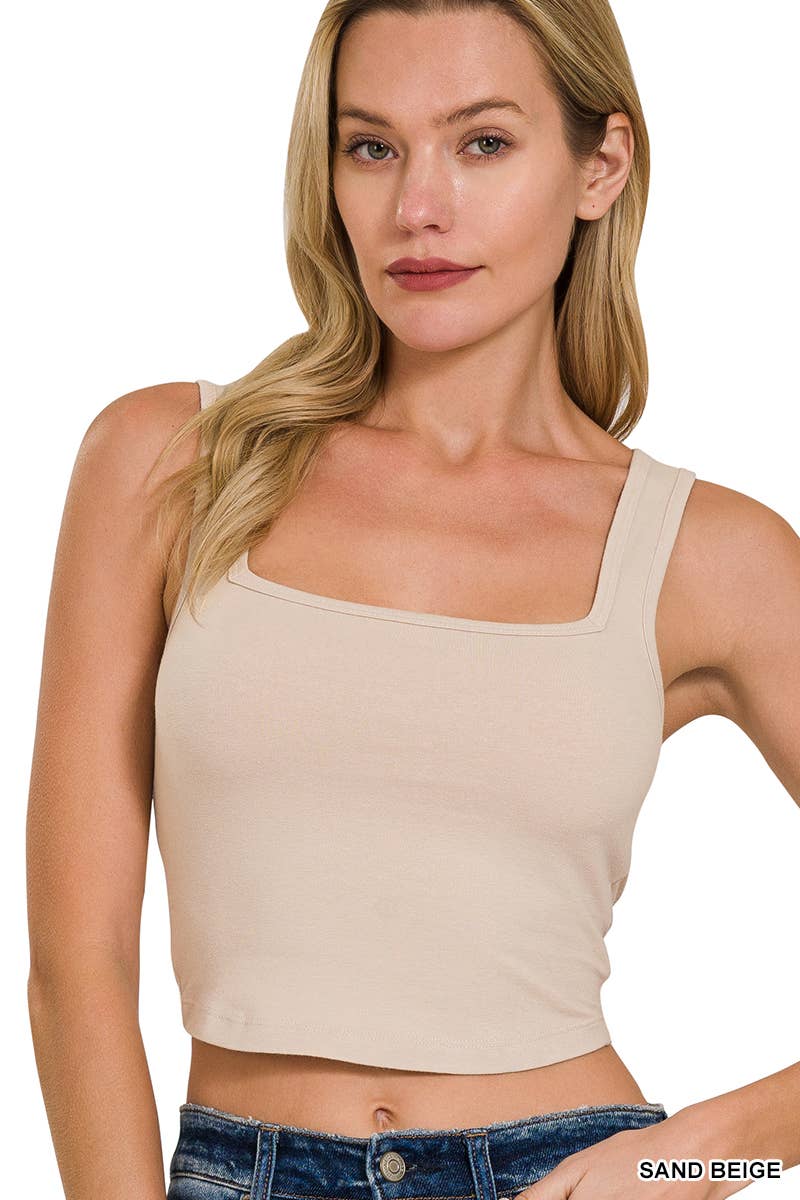 Canyon Square Neck Cropped Tank