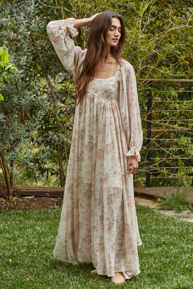 Clara Chiffon Floral Maxi