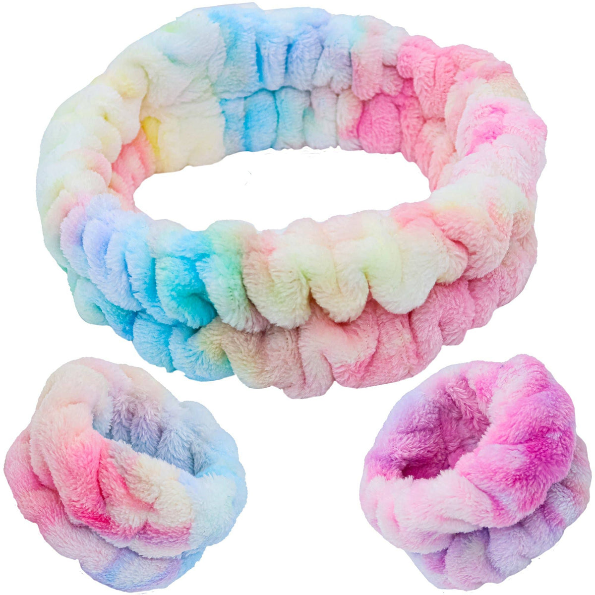 Self Care Spa Headband & Wristband Set