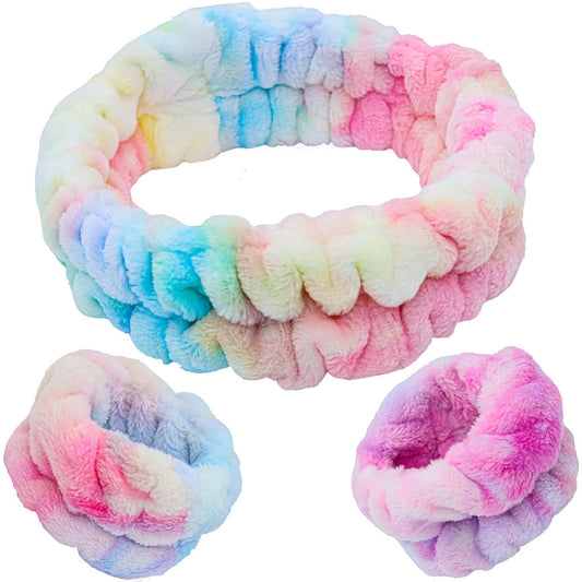 Self Care Spa Headband & Wristband Set