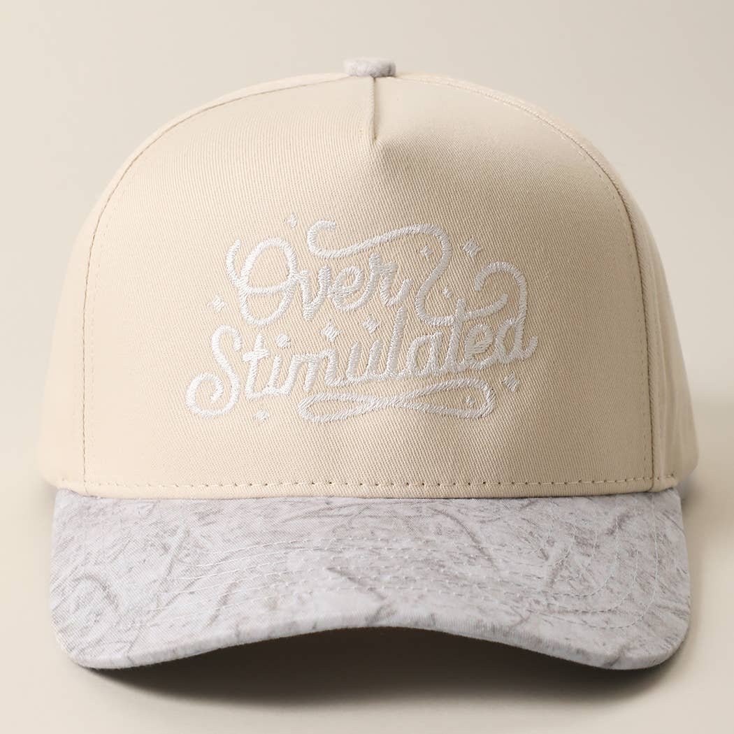 Over Stimulated Embroidered Trucker Hat