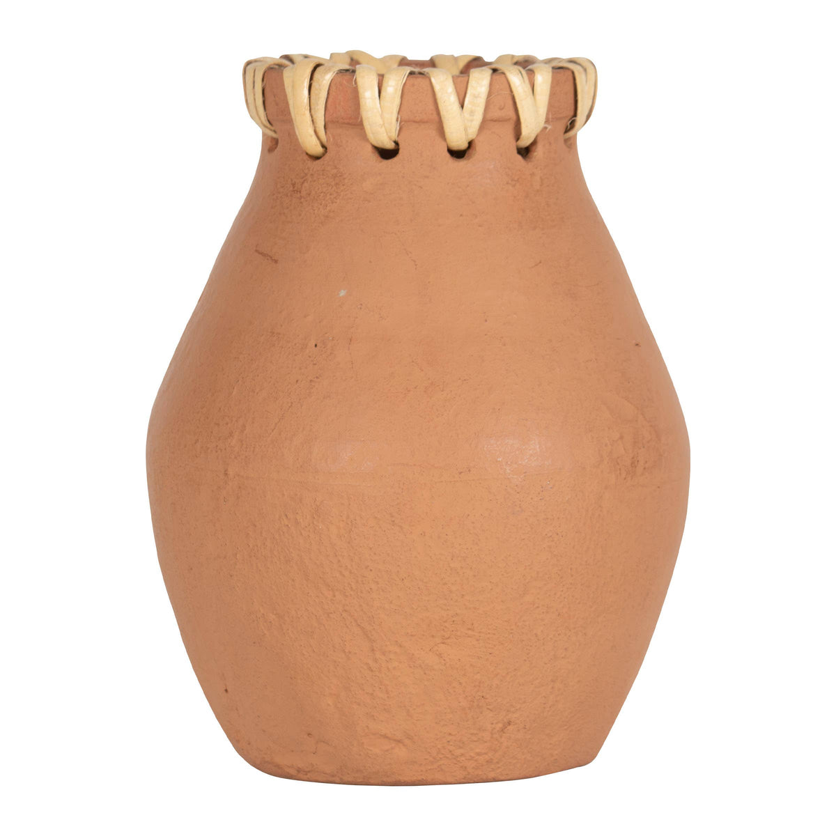 Mesa Terracotta & Cane Weave Vase