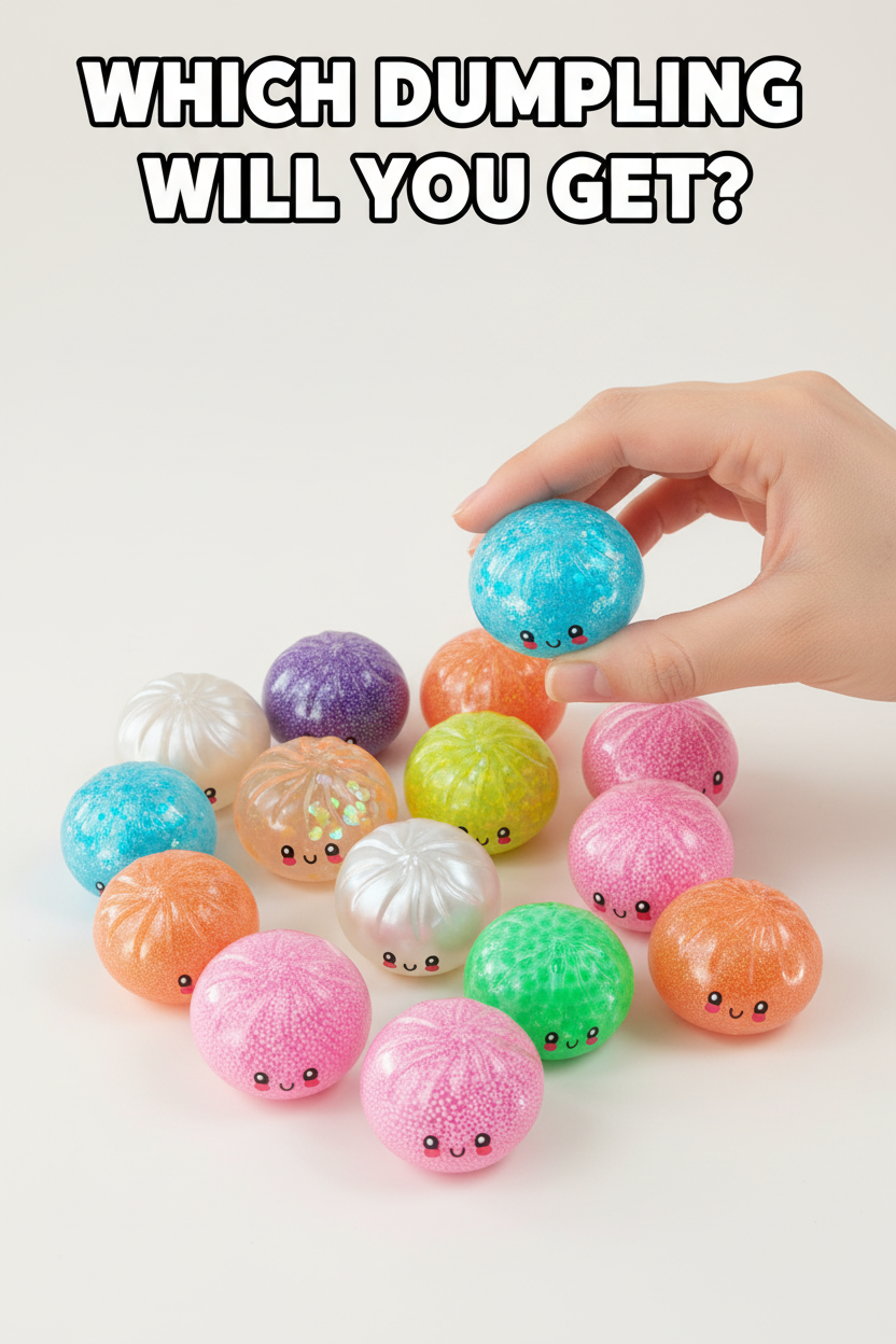 Fun Doh Petite 2.5-Inch Mystery Dumpling Squishy