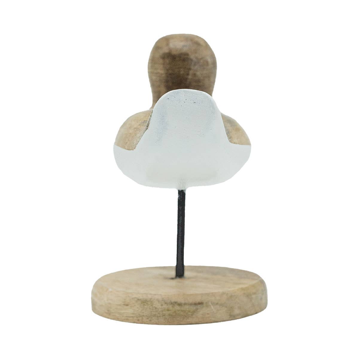 Brooks White Wood Decorative Duck Figure