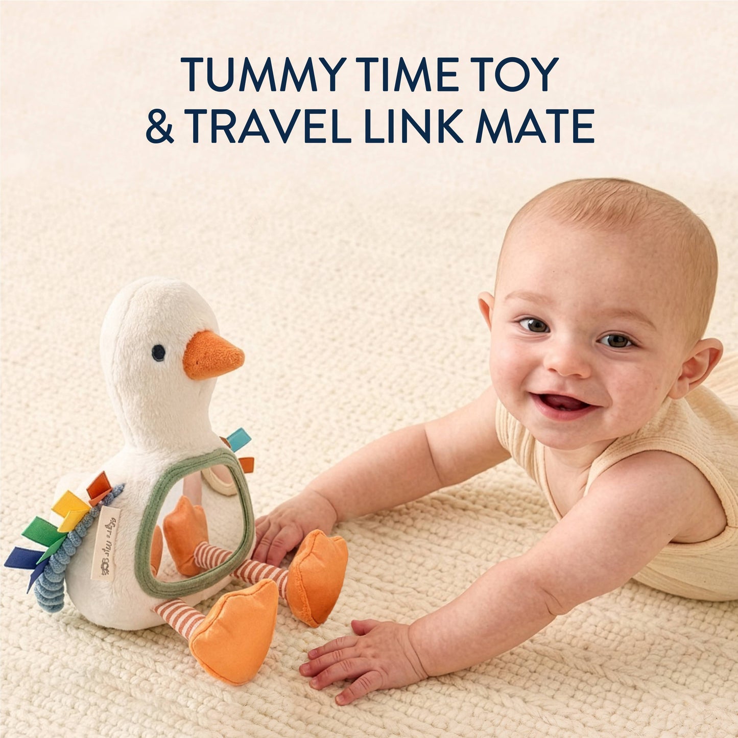 *NEW* Itzy Bitzy Mirror™ Sensory Tummy Time Mirror - Goose