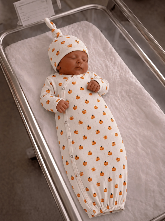 Pumpkin Organic Pointelle Sleep Gown