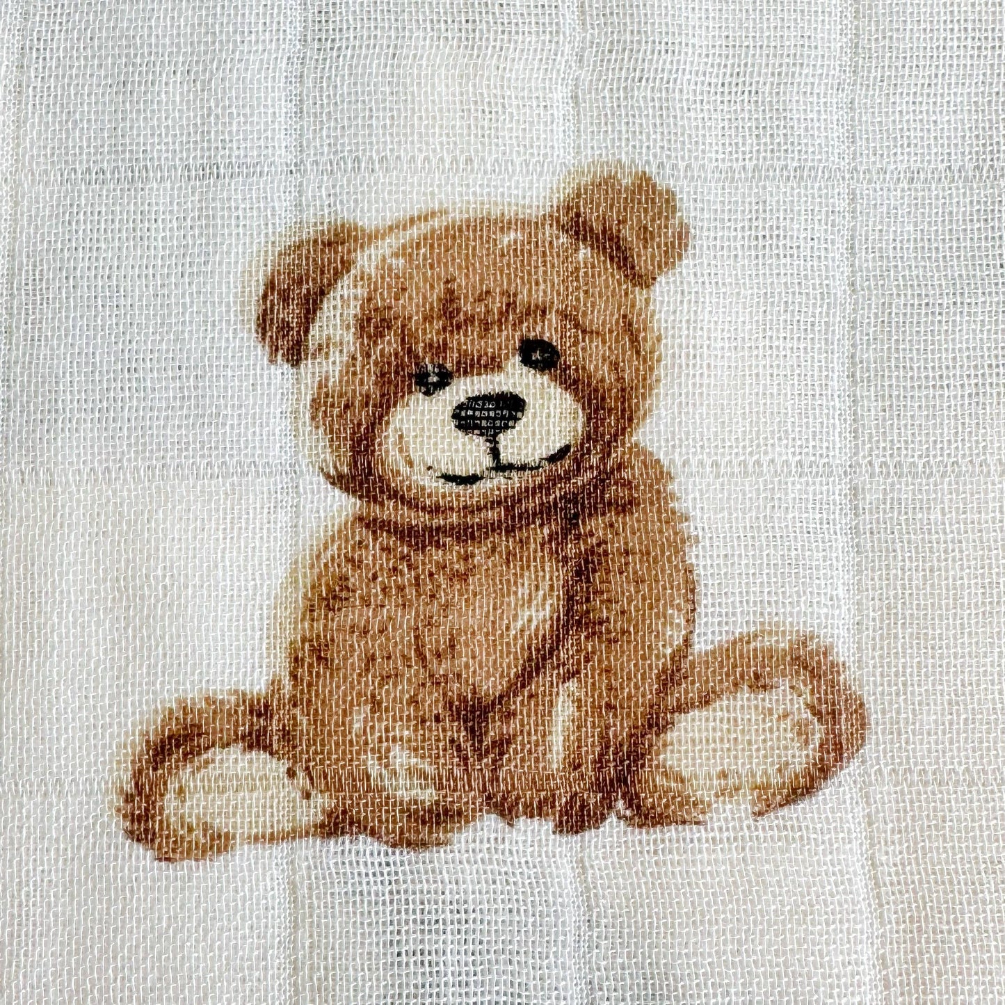 Bamboo Muslin Swaddle Teddy Bear Blanket