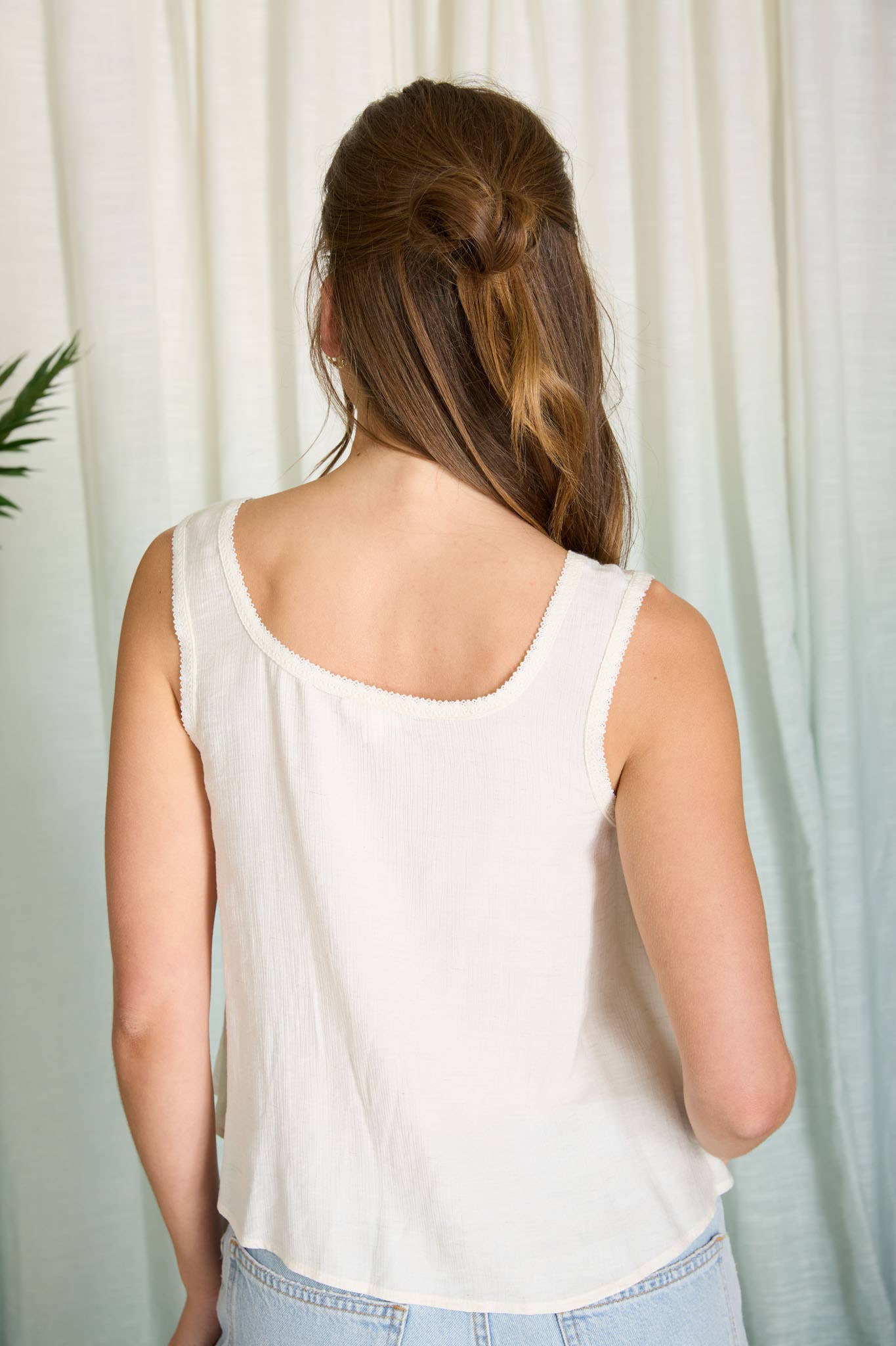 Lacey Button Down Tank