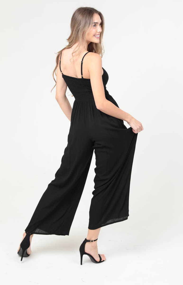 Stetson Twist Front Cutout Jumpsuit W/Pockets