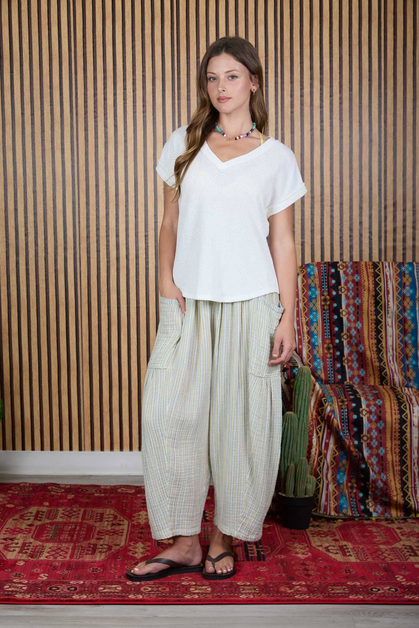 Katy V-Texture Knit Top