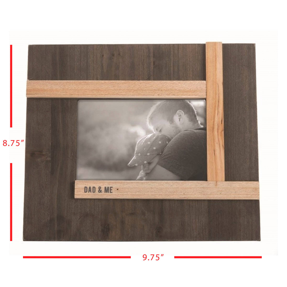 Dad and Me Black 4x6 Photo Wood Picture Frame Dad Gift