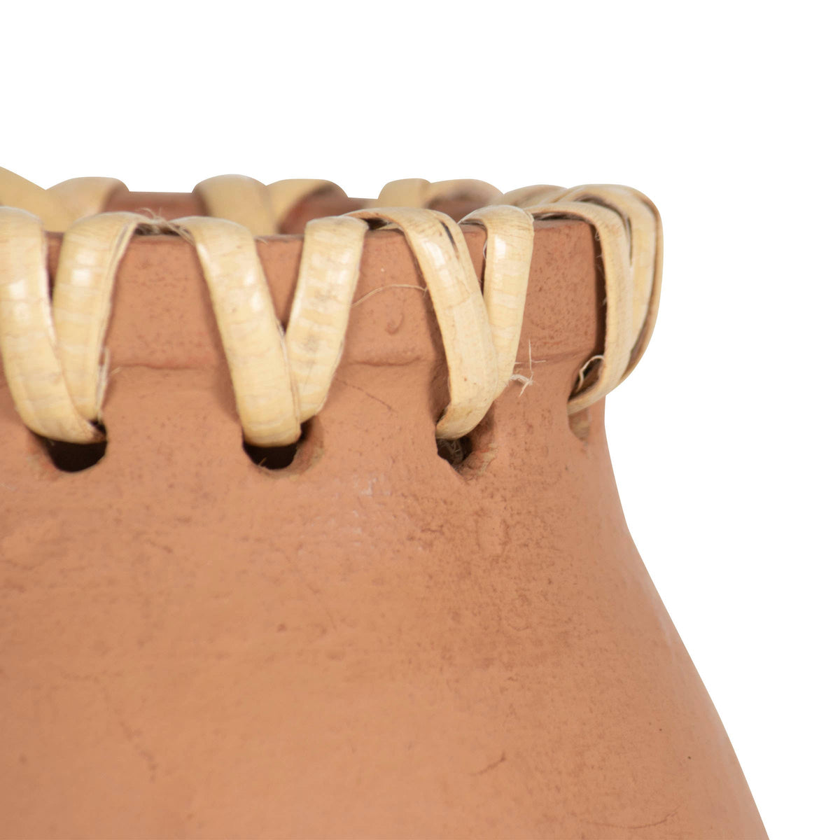 Mesa Terracotta & Cane Weave Vase