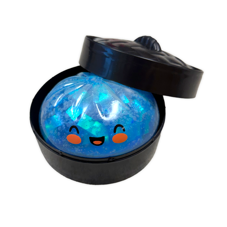 Glow-in-the-Dark Mystery Dumpling Squishy Black Steamer
