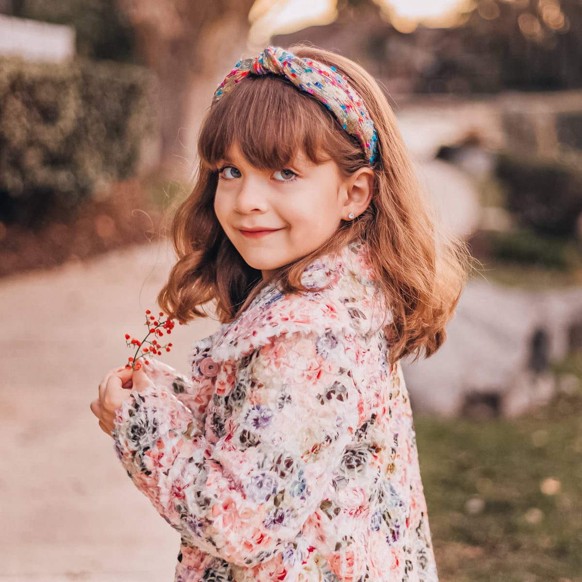 Kids Knotted Confetti Headband