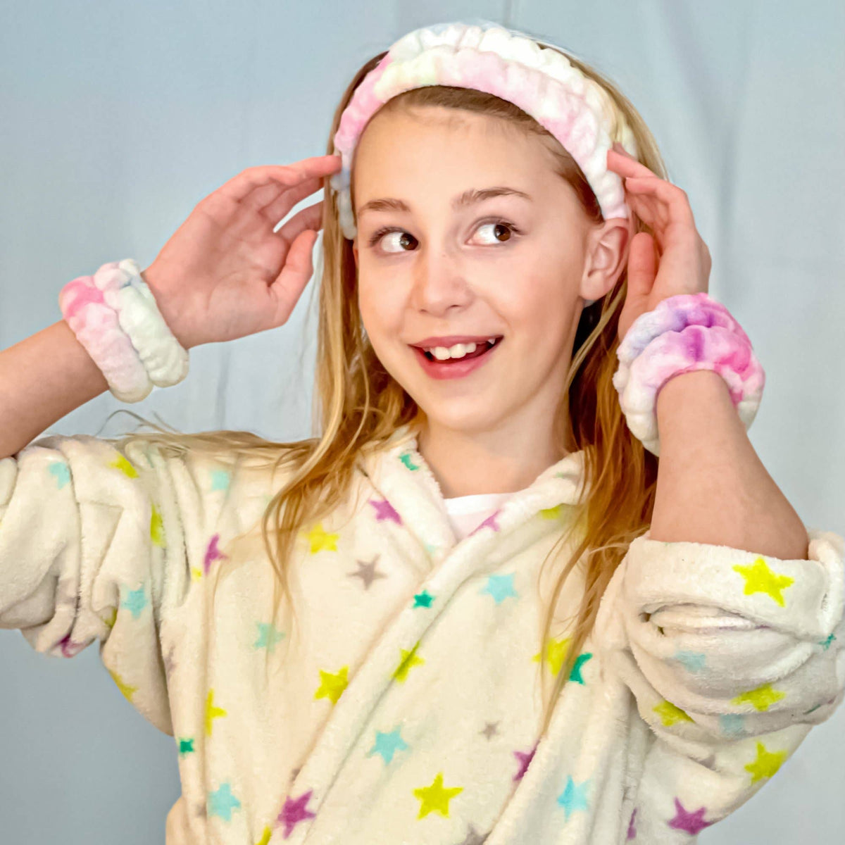 Self Care Spa Headband & Wristband Set