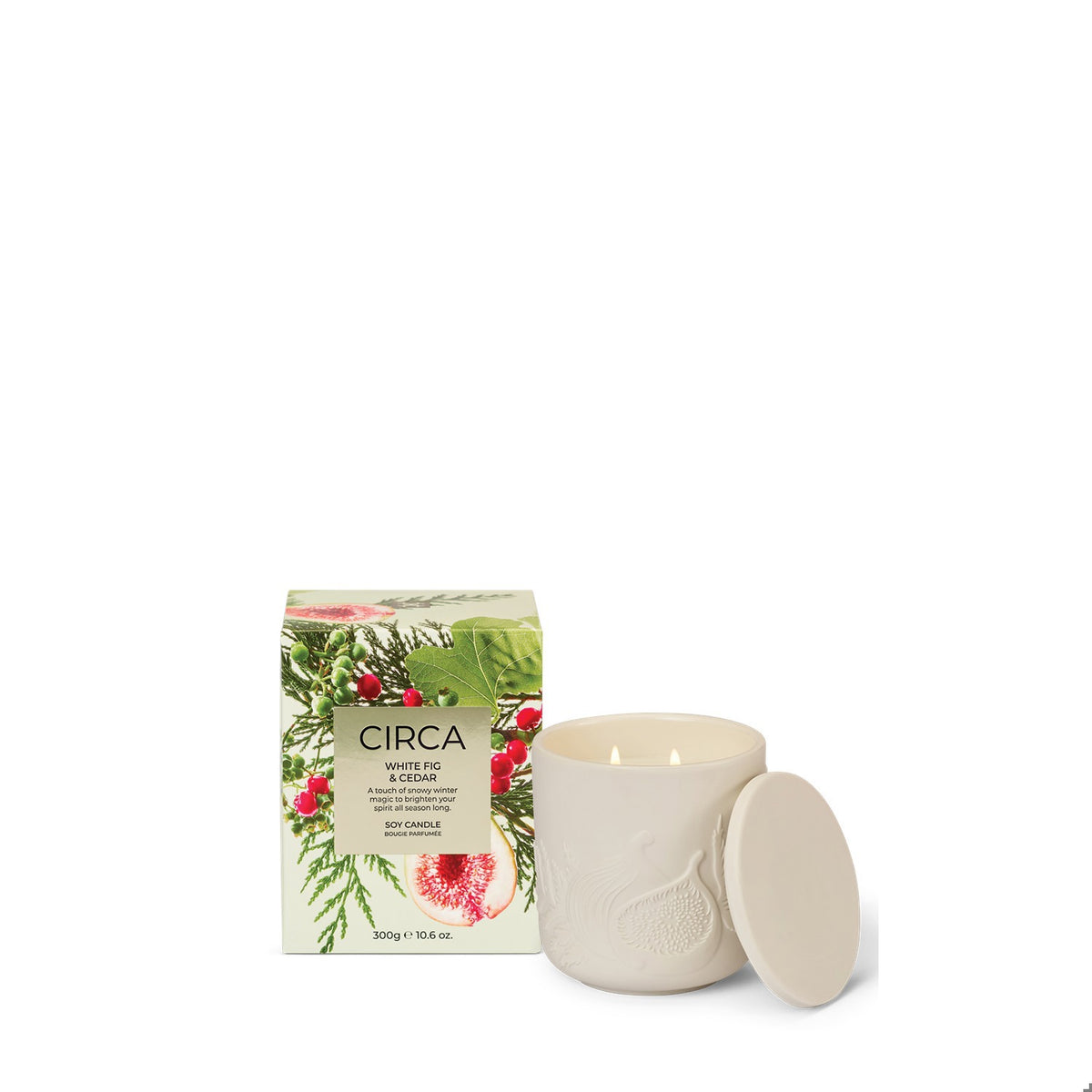 10.6 oz. Candle - WHITE FIG & CEDAR - X26