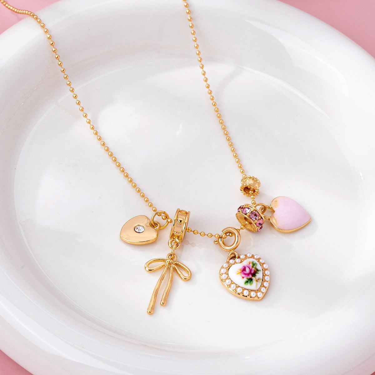 Charmed Porcelain Girls Girl Necklace