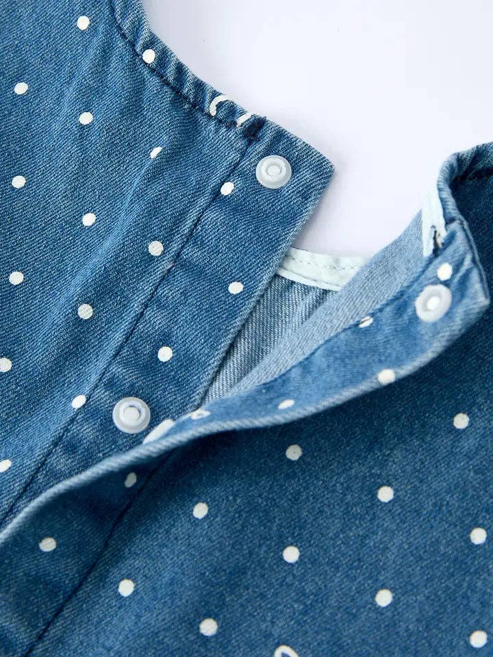 Fall Bow + Dottie Denim Ruffle Set