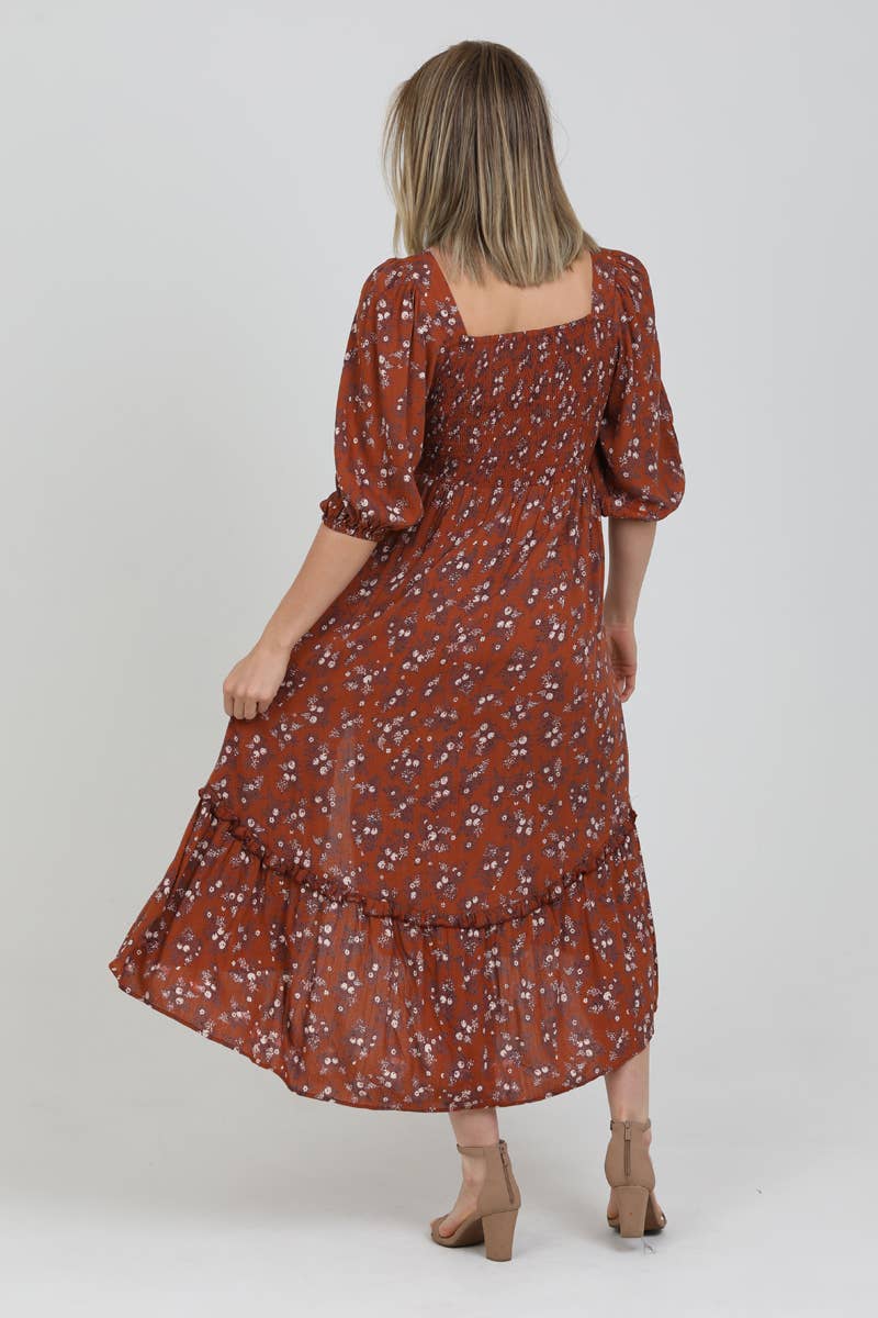 Patina Twist Front Cutout Maxi Dress w/Slit