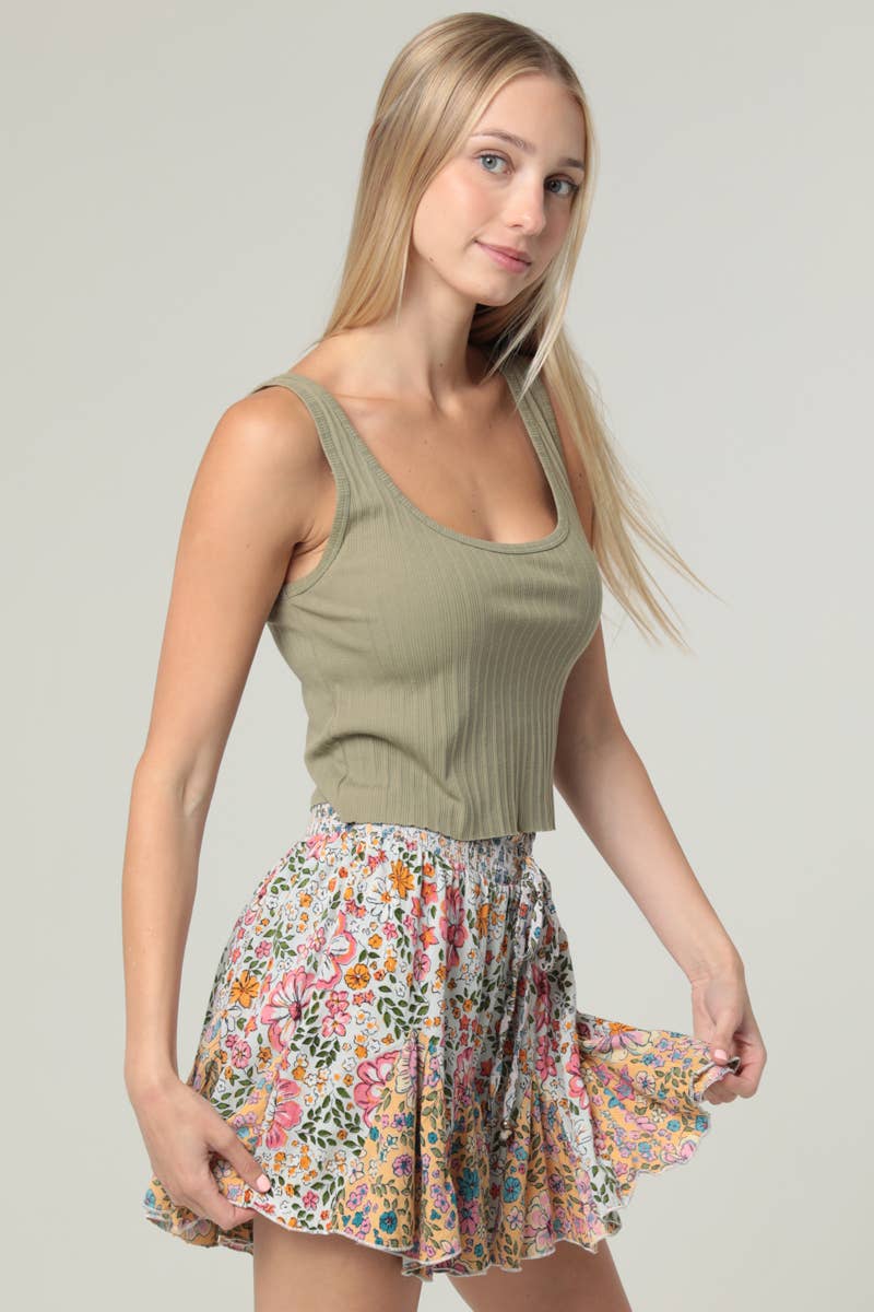 Beach Babe Mixed Print Shorts