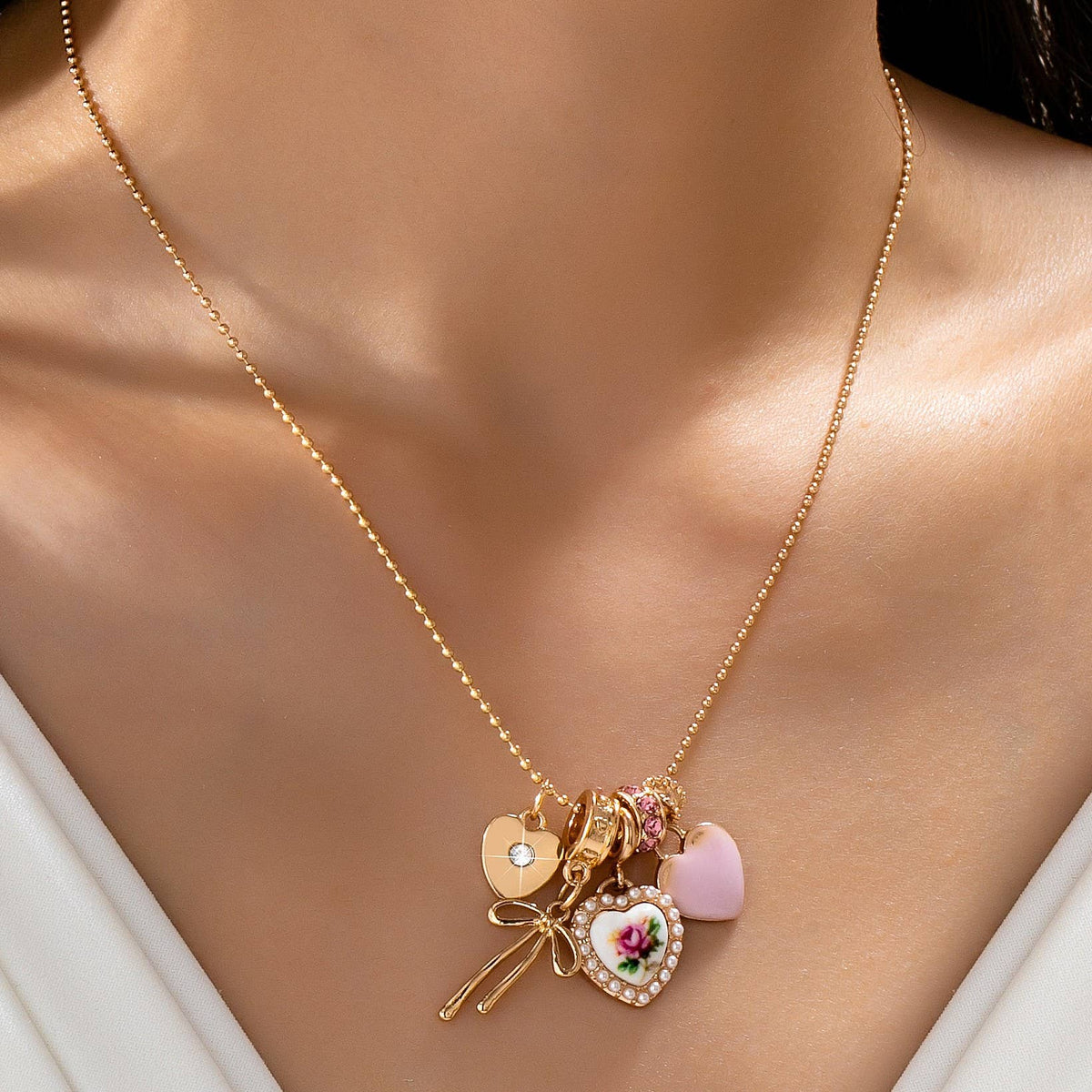 Charmed Porcelain Girls Girl Necklace