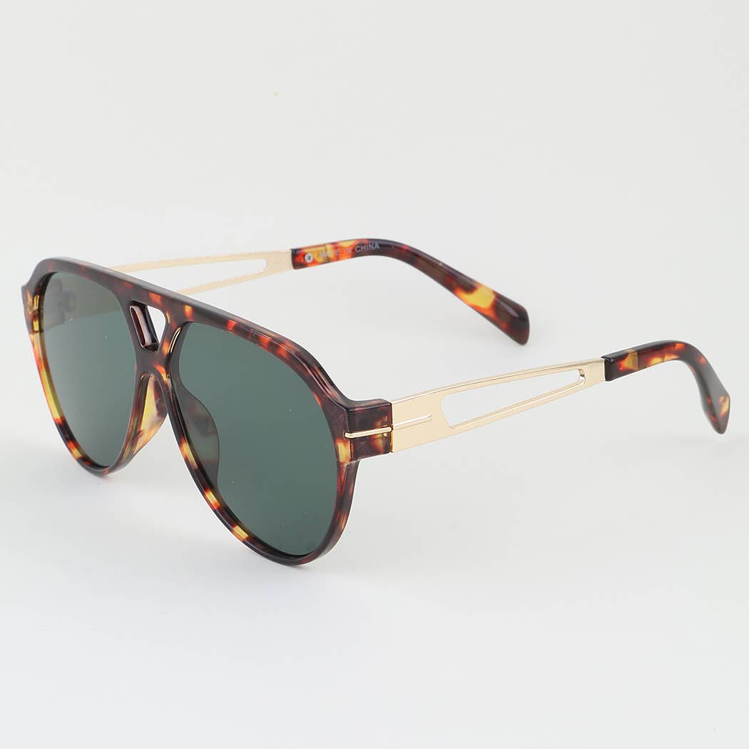 Chic Open Frame Aviator Sunglasses Sunnies Women’s