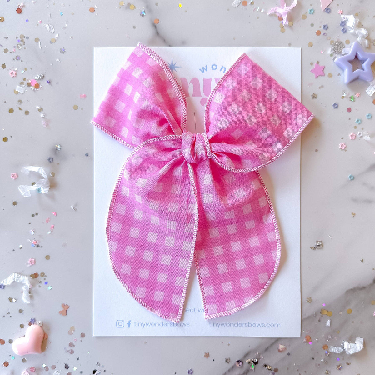 Pink Gingham Piggies