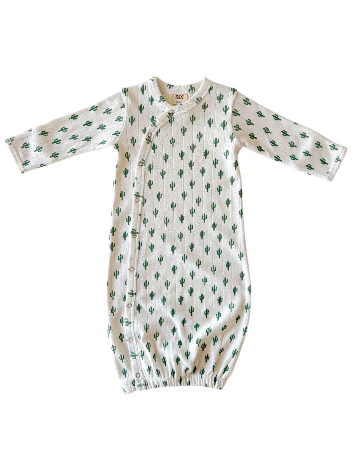 Cactus Organic Pointelle Sleep Gown