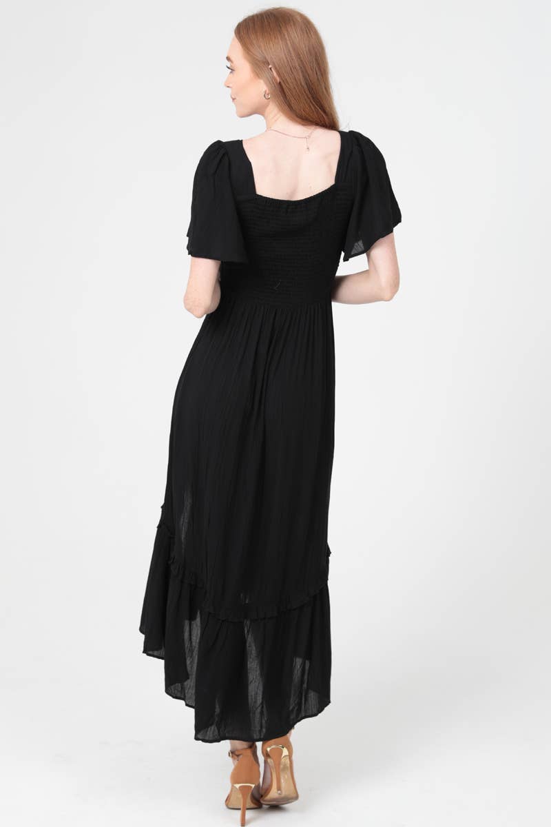 Jaylin V-Twist Cutout Maxi w/Slit