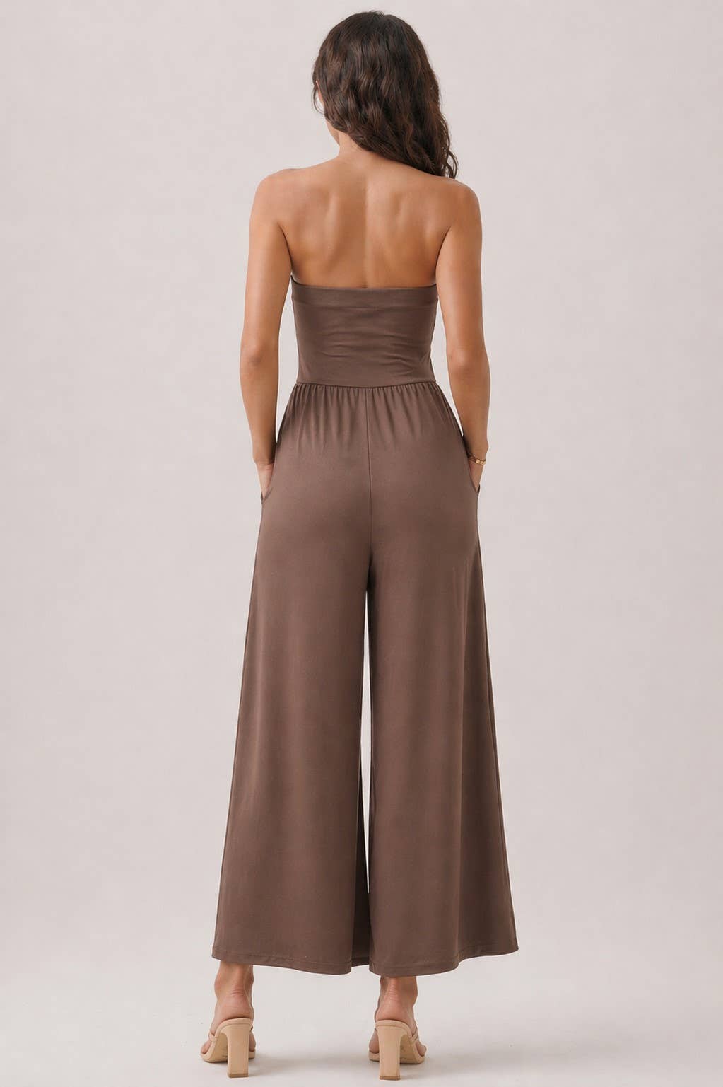 The Drip V-Waist Strapless Jumpsuit