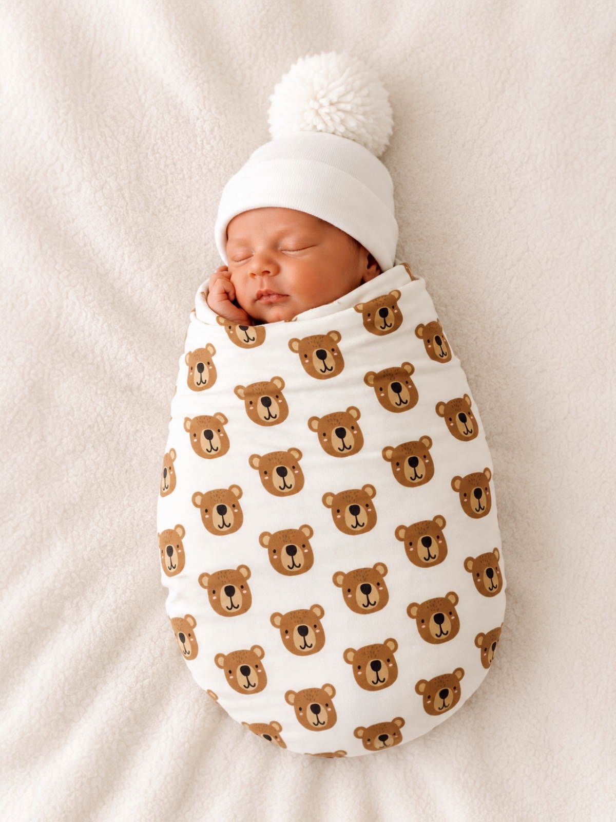 Baby Bear Organic Cotton Swaddle