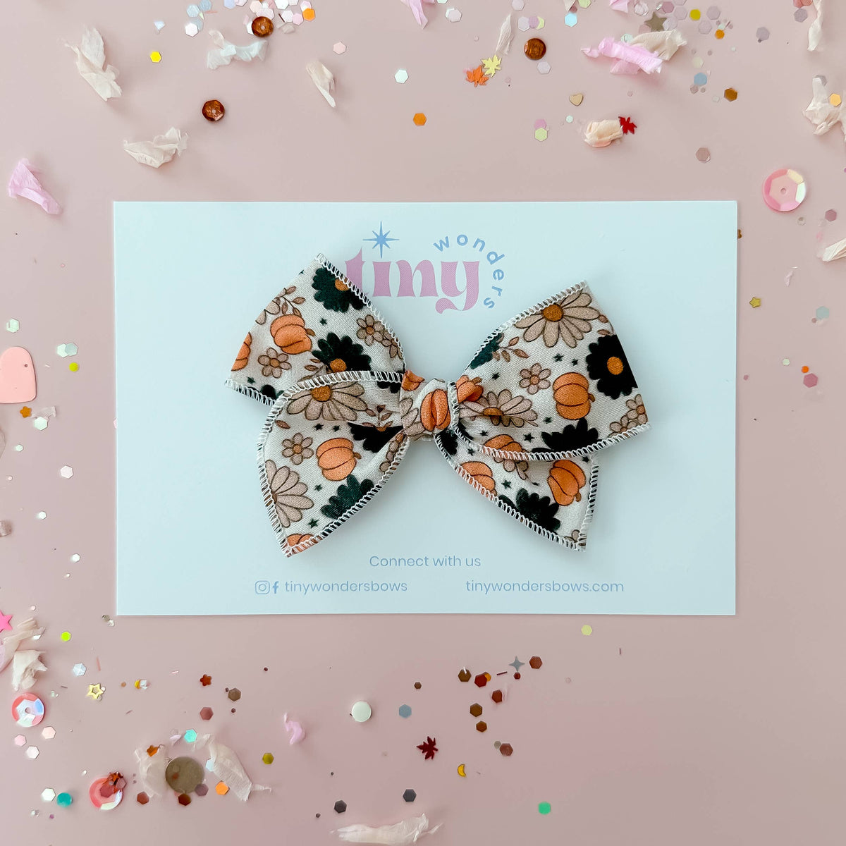Halloween Pumpkin Floral Piggies