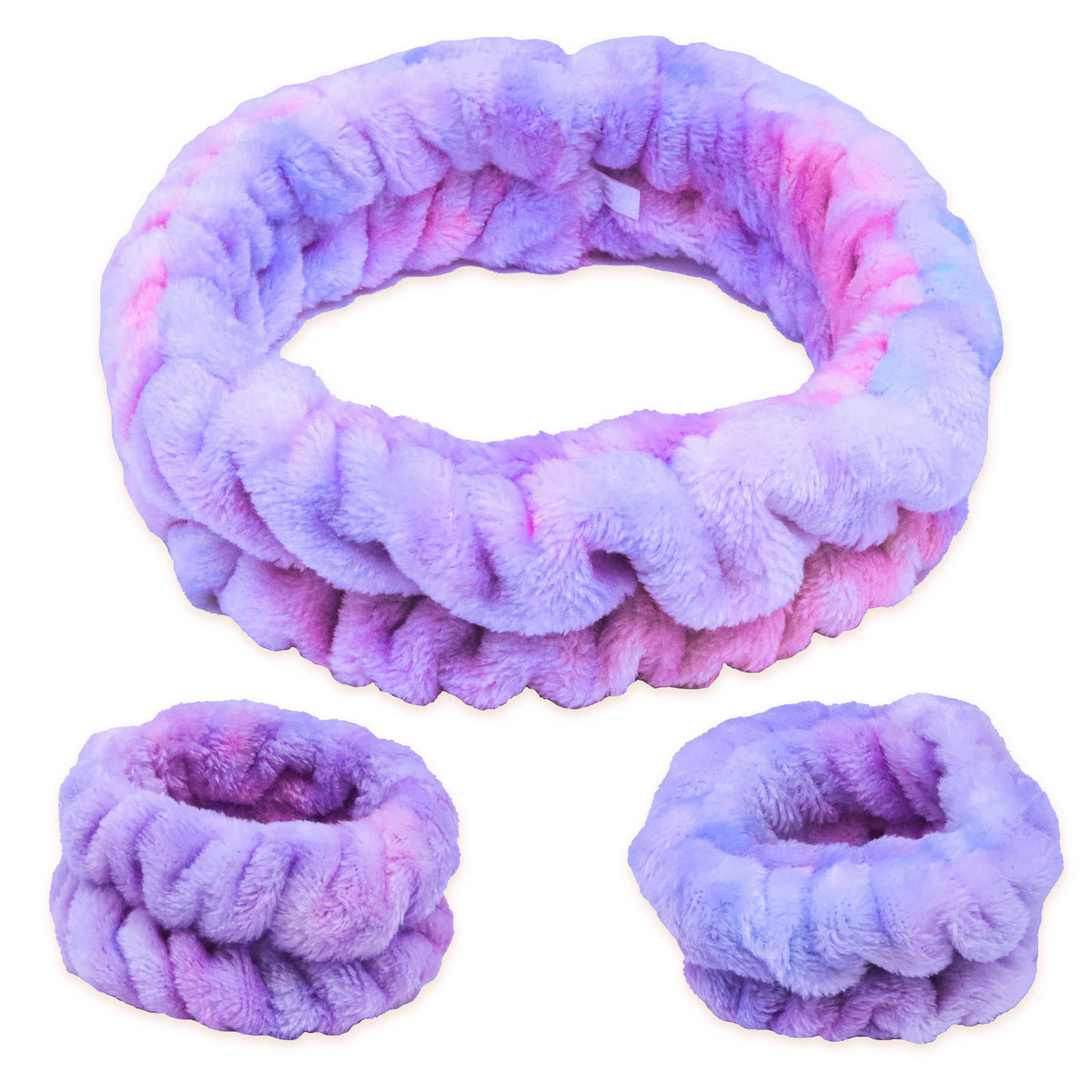 Self Care Spa Headband & Wristband Set