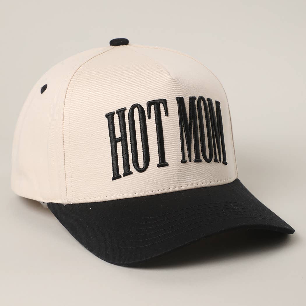 HOT MOM 3D Embroidered Trucker Hat
