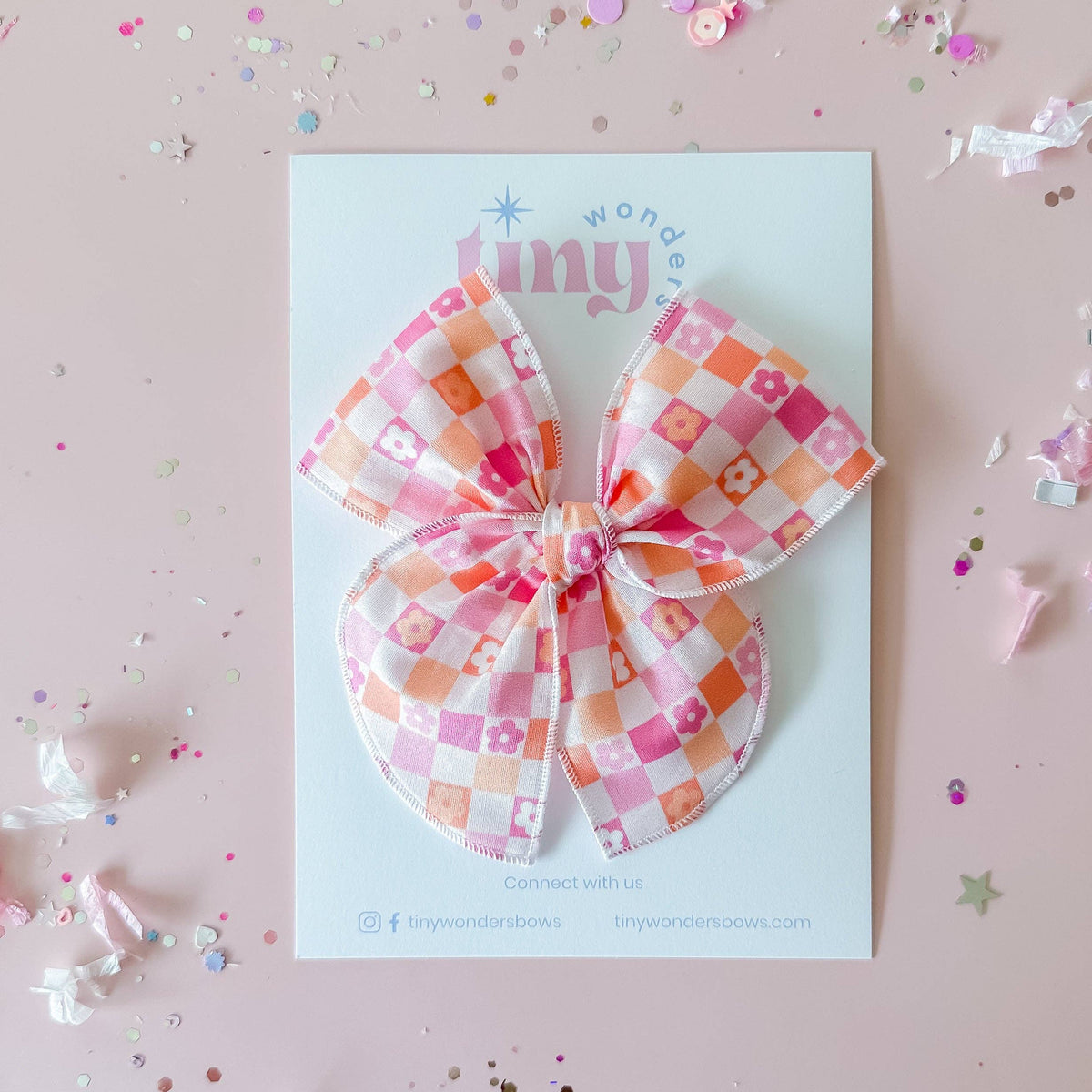 Floral Checkered Piggies