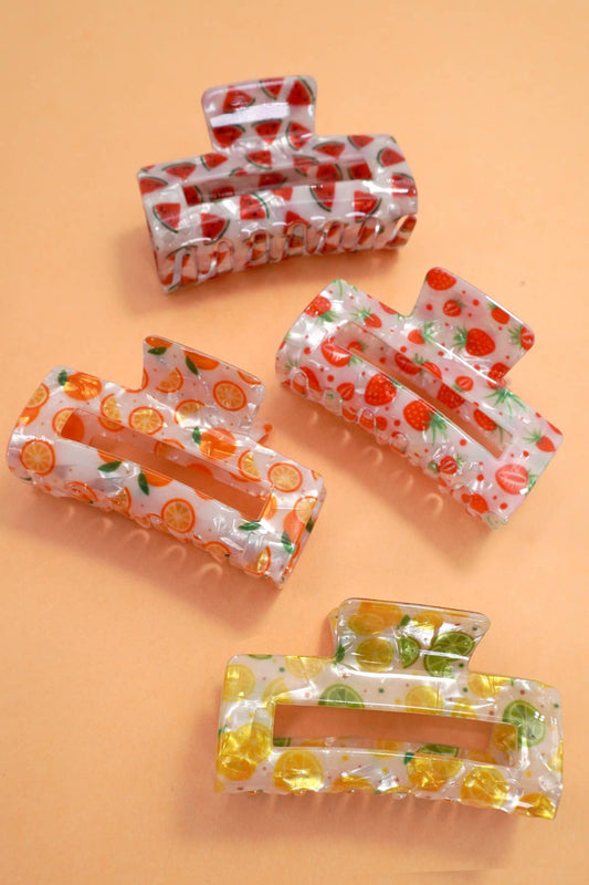 Large Fruit Claw Clips