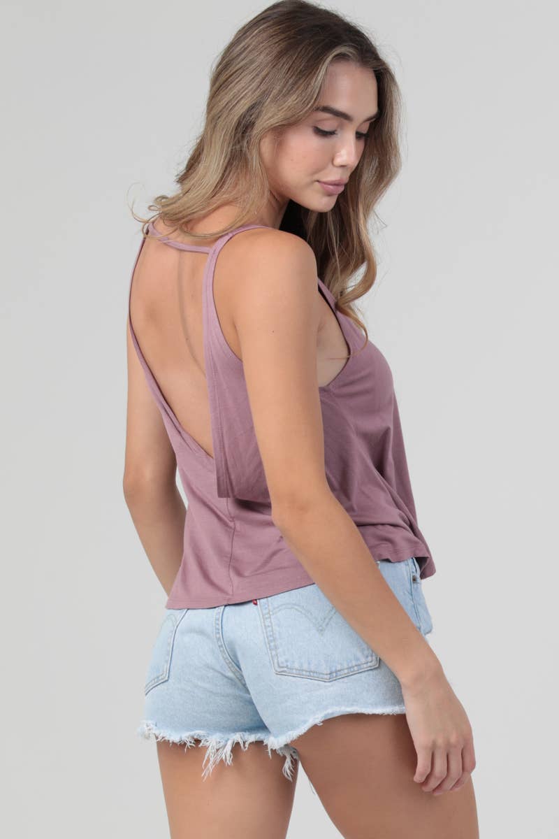 Olivia Open Back V-Tank