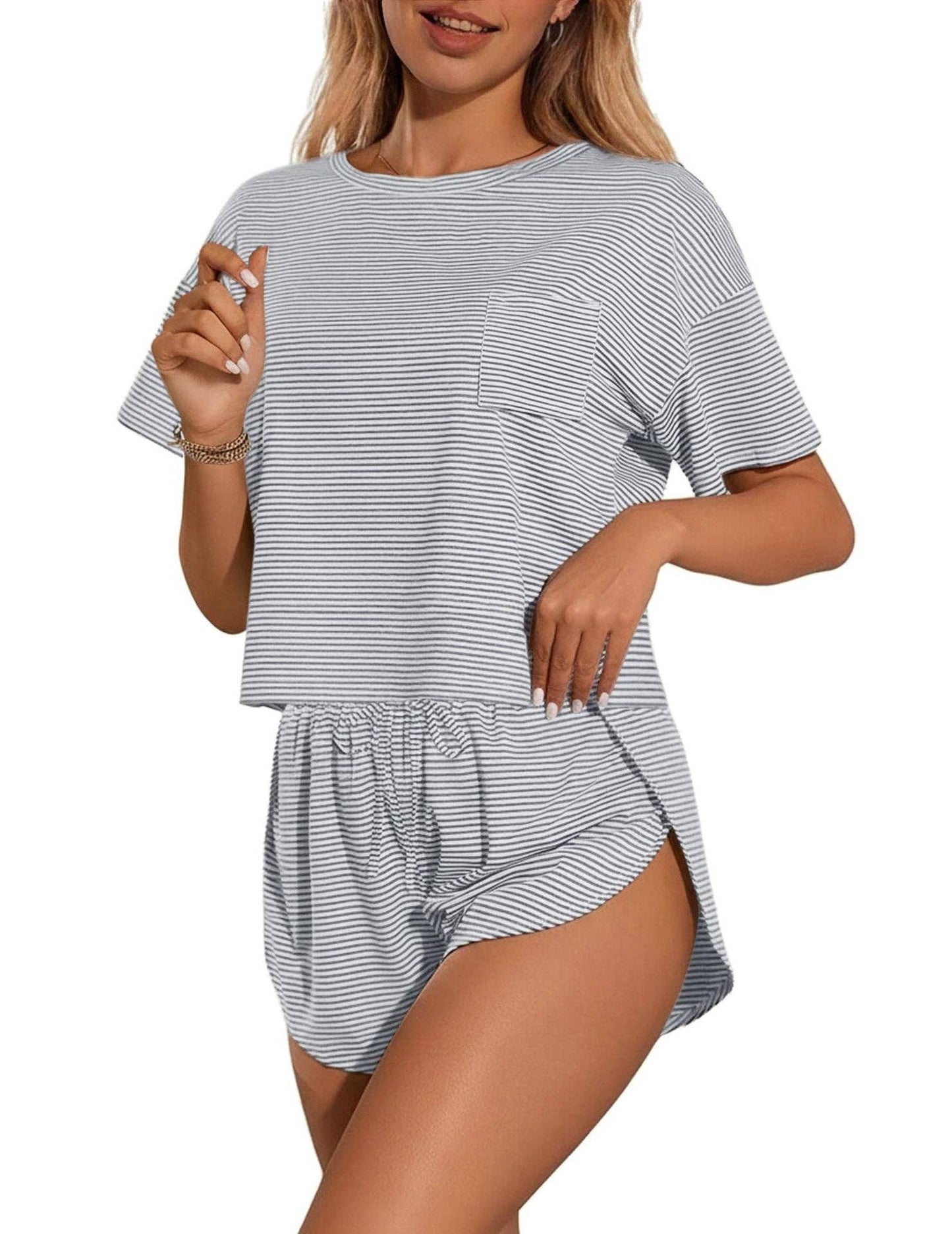 Sabrina Stripe Lounge Set
