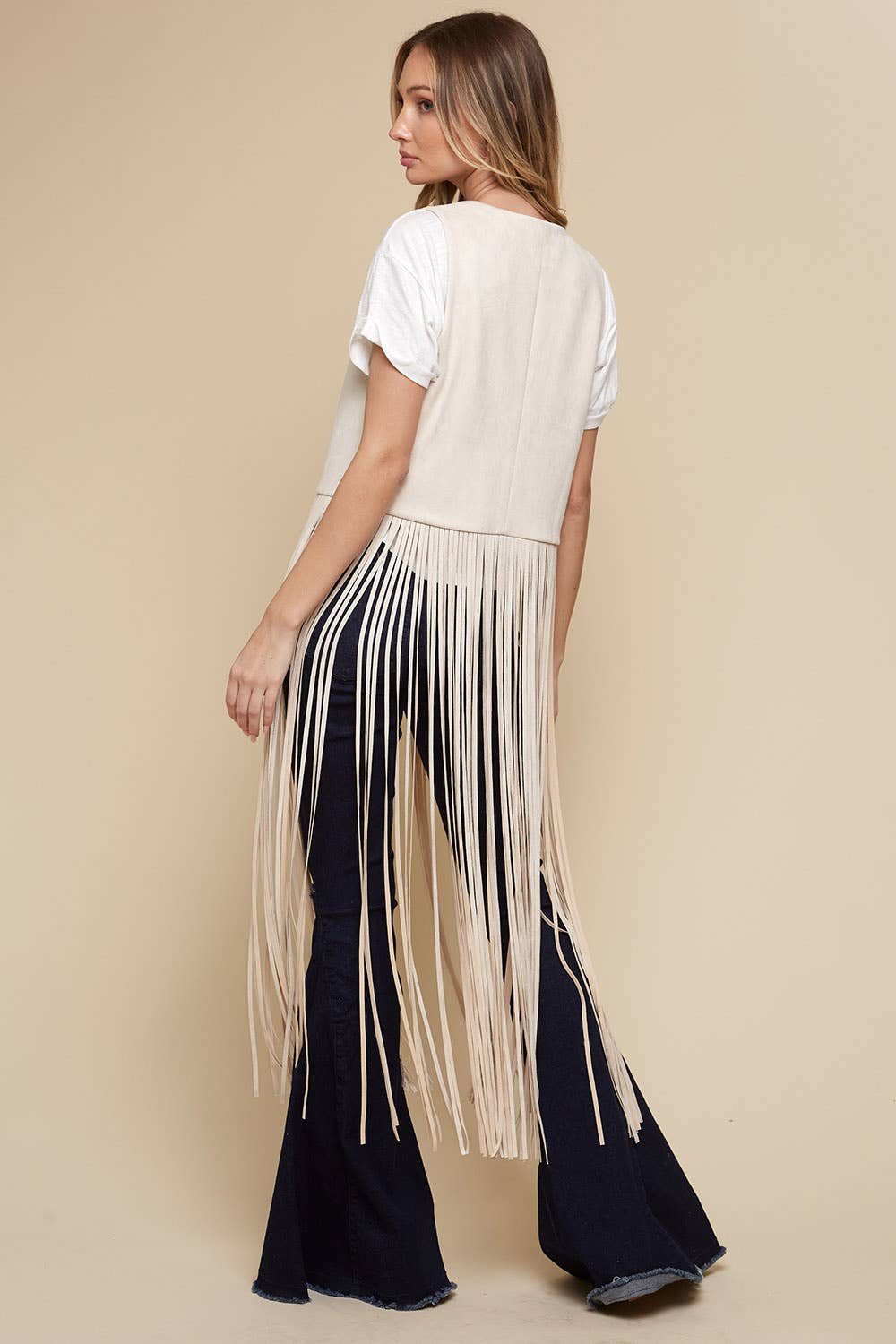 Dutton Fringe Faux Suede Vest