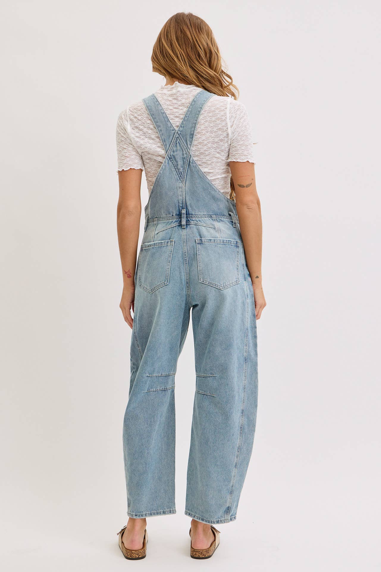 Kristin Barrel Denim Overalls