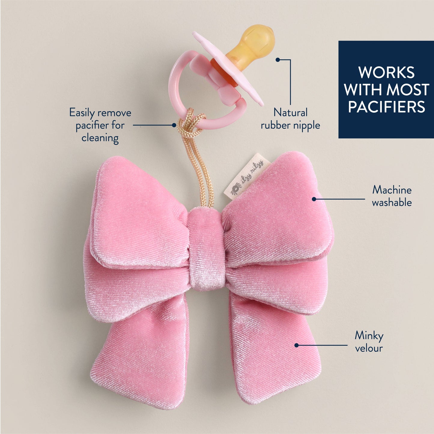 Itzy Bitzy Pal Natural Rubber Pacifier & Plush