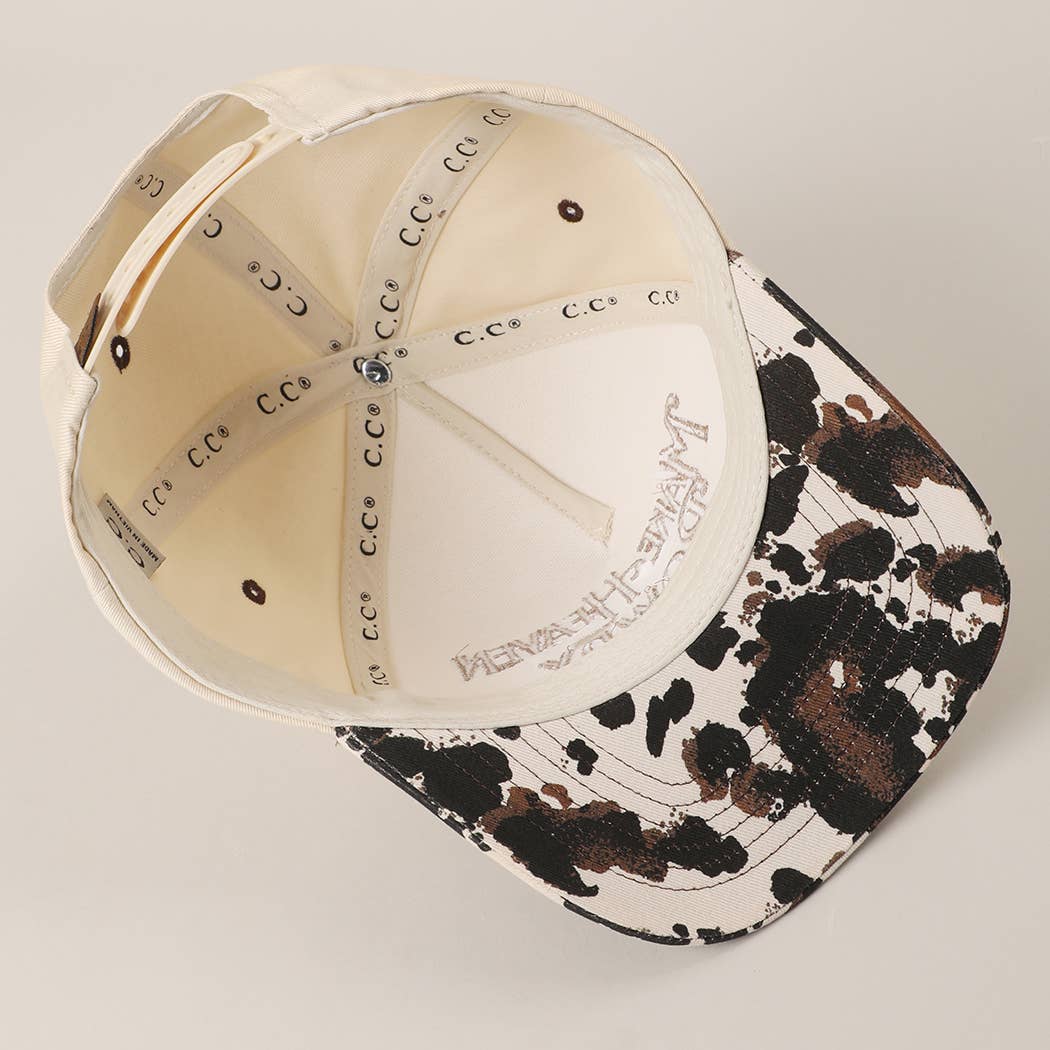 MAKE HEAVEN ROWDY Embroidered Trucker Hat