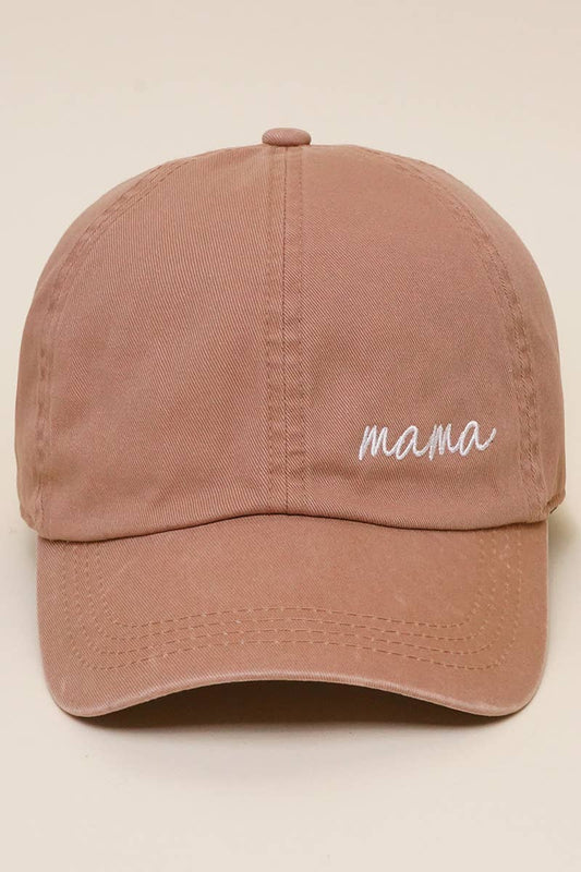 Mama Lettering Embroidery Baseball Cap