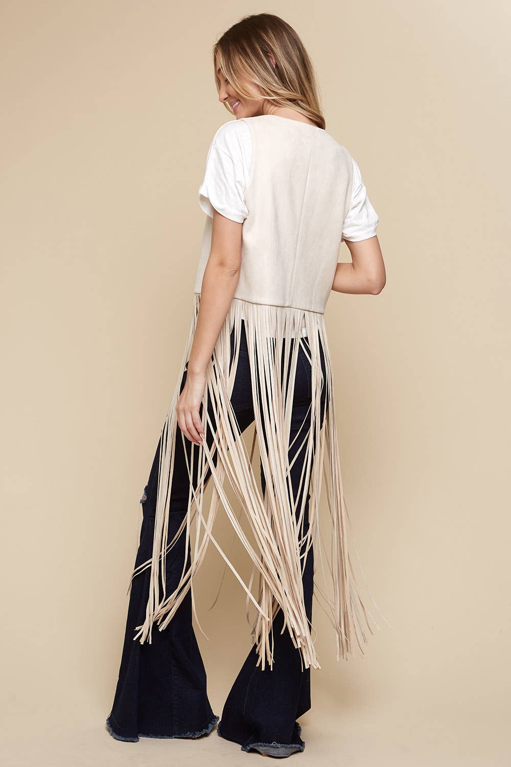 Dutton Fringe Faux Suede Vest