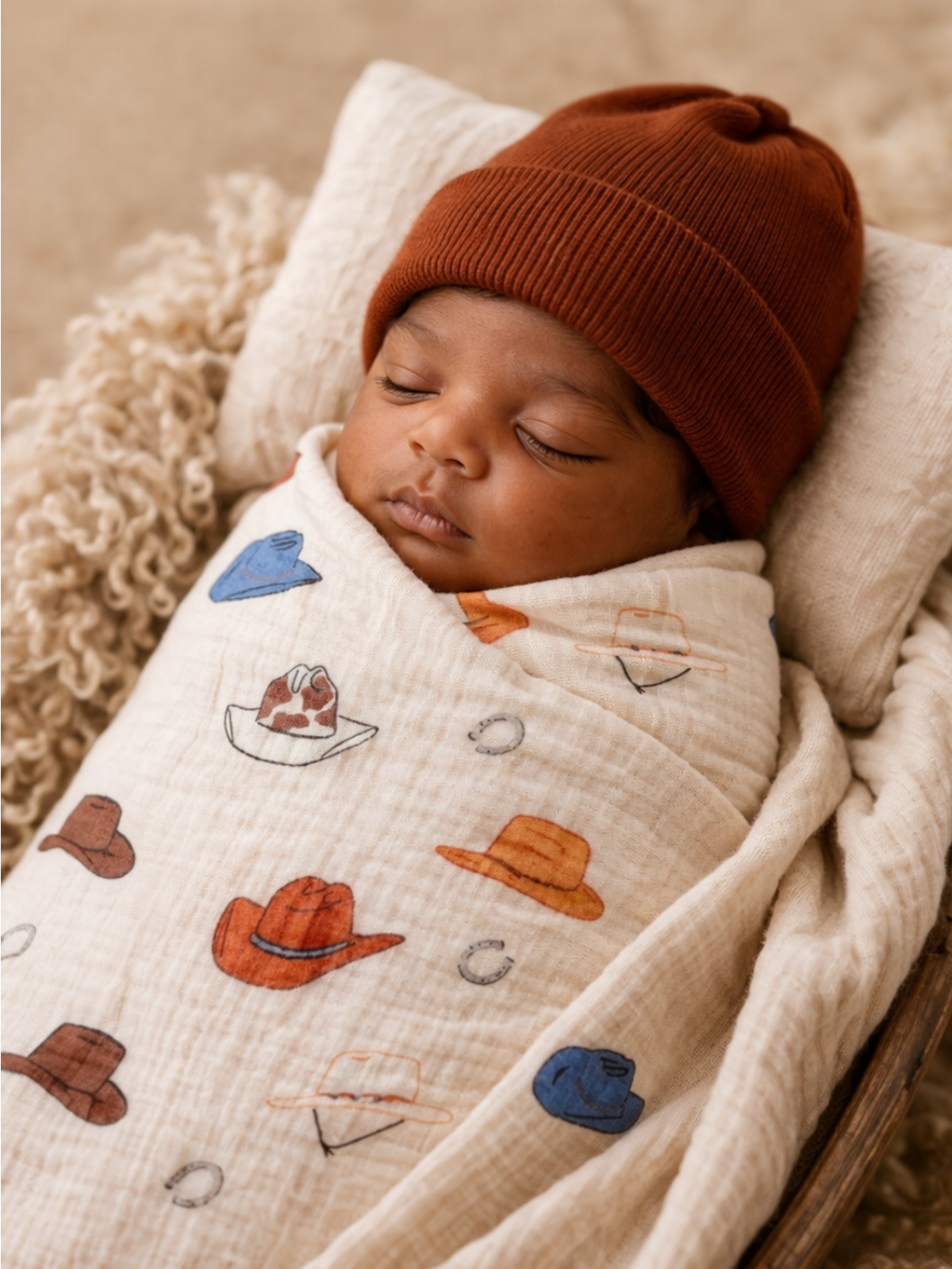 Yeehaw Western Muslin Swaddle