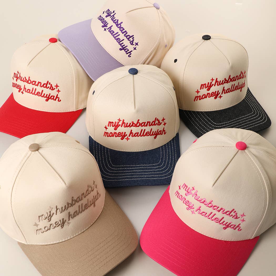My Husband's Money Hallelujah Trucker Hat
